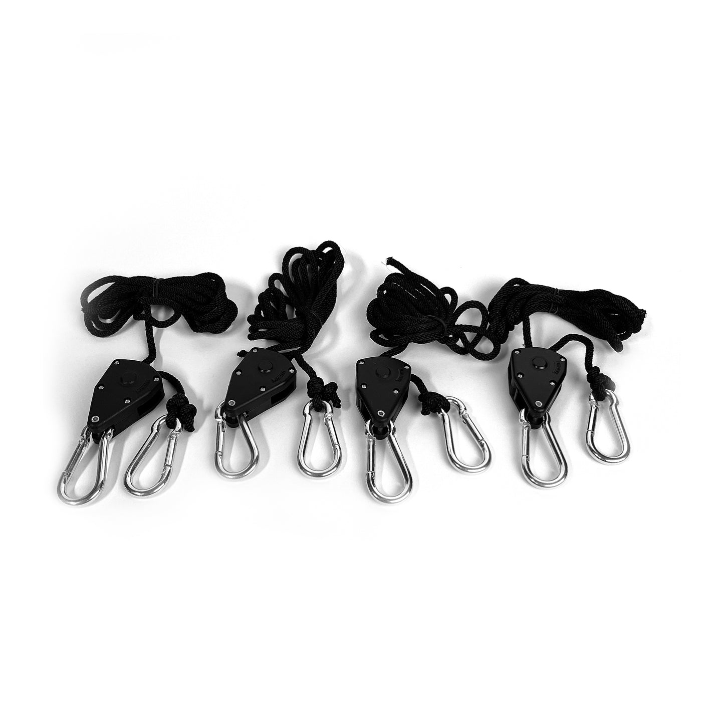 4 x Grow Seilzug Lampen Aufhänger Stufenlos bis 1,6m grow Plastik/Metall 50kg