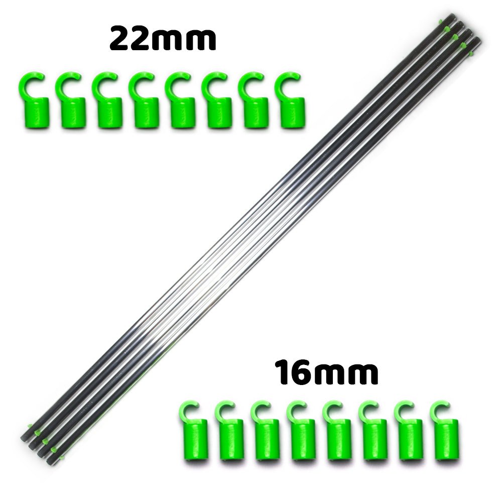 Fixture-Poles Zeltstangen-Set <br> 120 × 120 cm - Growber