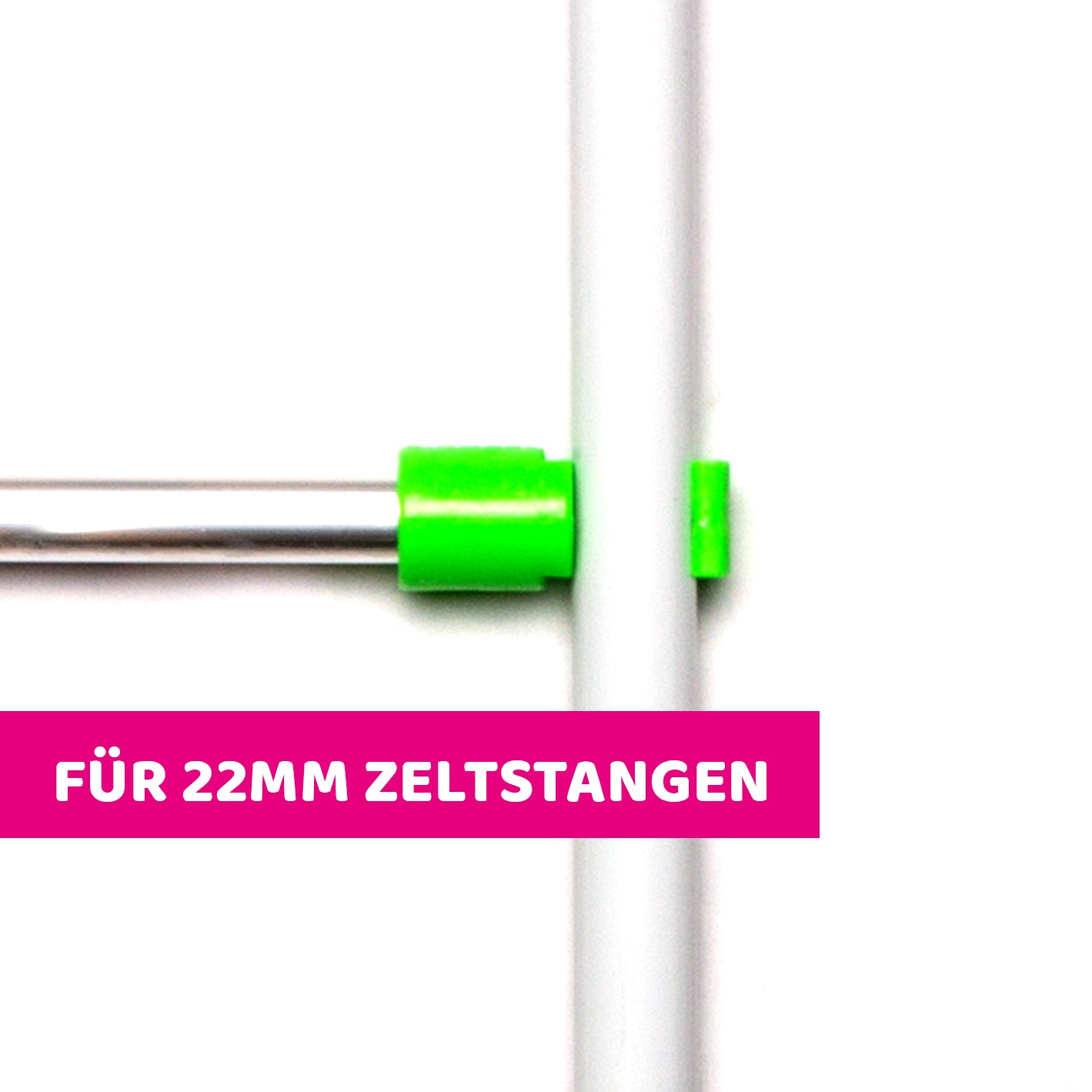 Fixture-Poles Zeltstangen-Set <br> 120 × 120 cm - Growber