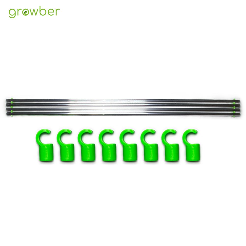 Fixture-Poles Zeltstangen-Set <br> 120 × 120 cm - Growber
