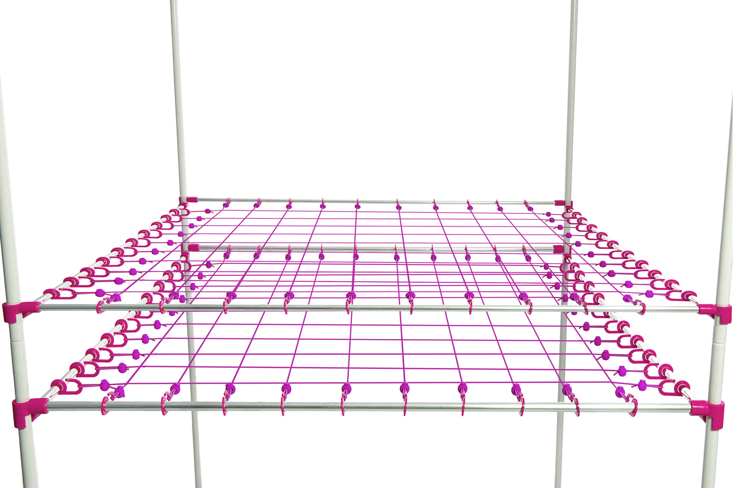 Scrog Netz | 150x150 cm | 10x10 Raster | Double Layer | Ø16/22 mm | Growber Betternet | Grownetz & Pflanzenstütznetz für Growboxen & Growzelte