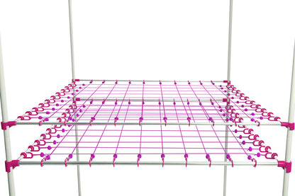 Scrog Netz | 150x150 cm | 10x10 Raster | Double Layer | Ø16/22 mm | Growber Betternet | Grownetz & Pflanzenstütznetz für Growboxen & Growzelte