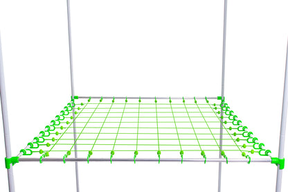 Scrog Netz | 150x150 cm | 10x10 Raster | Ø16/22 mm | Growber Betternet Single Layer | Grownetz & Pflanzenstütznetz für Growbox & Growzelt